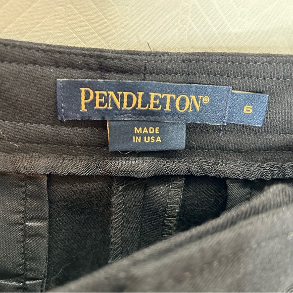 Pendleton black wool pants trousers career - Picture 2 of 5
